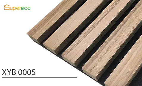 wood acoustic slat wall panel wooden strips XYB 0005