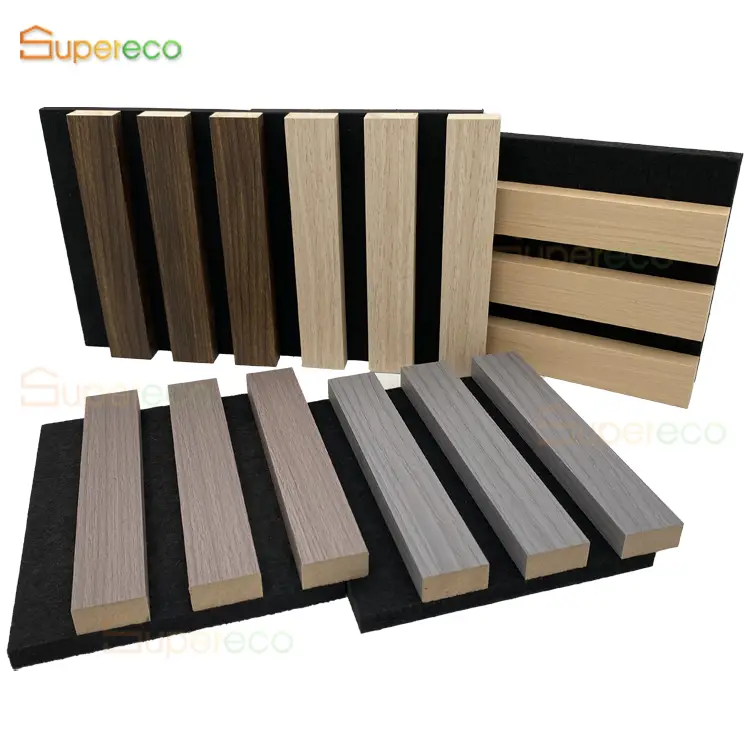 wooden slat acoustic wall panel