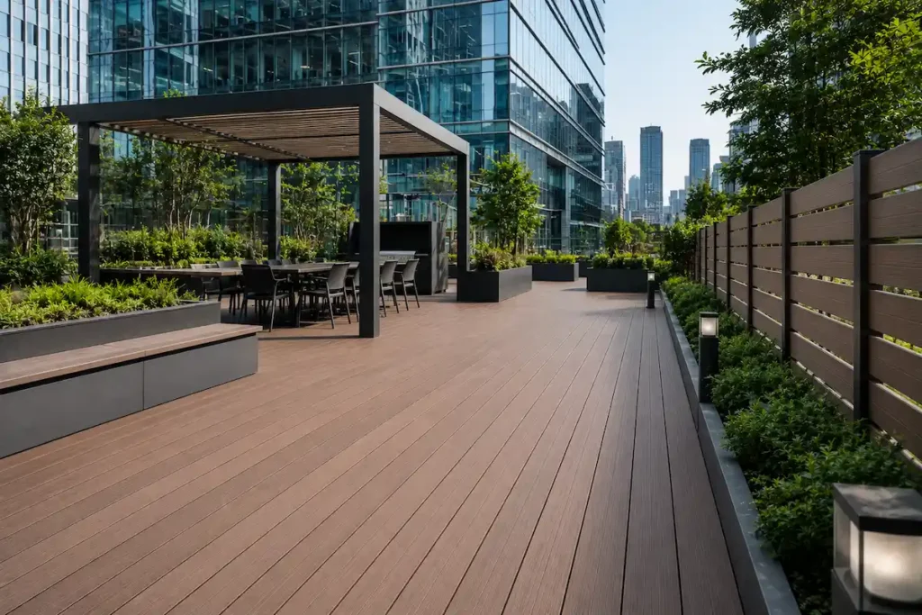 wholesale wpc decking for public infrastructure