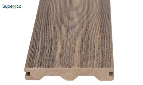M-type capped composite decking profile with engineered support structure