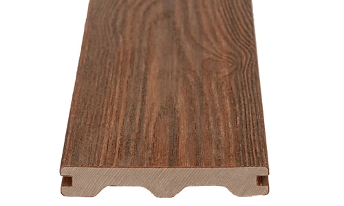 Solid traditional composite decking profile for heavy-duty applications