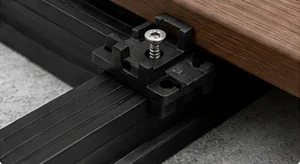 Hidden fastening system for composite decking installation
