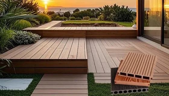 Traditional composite decking for residential projects from a wholesale supplier.